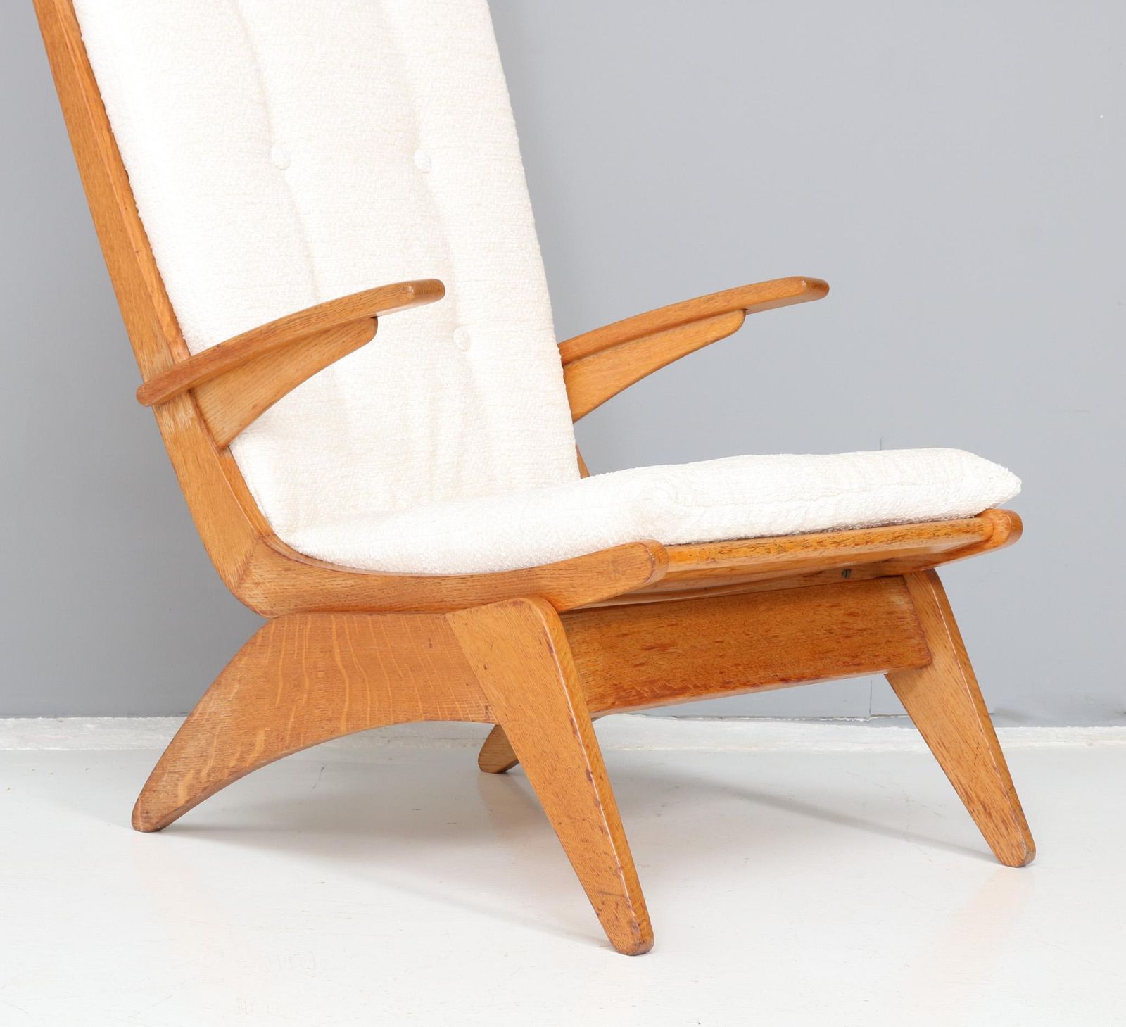 Mid Century Modern High Back Lounge Chair By Jan Den Drijver For De Stijl, 1950s photo buy