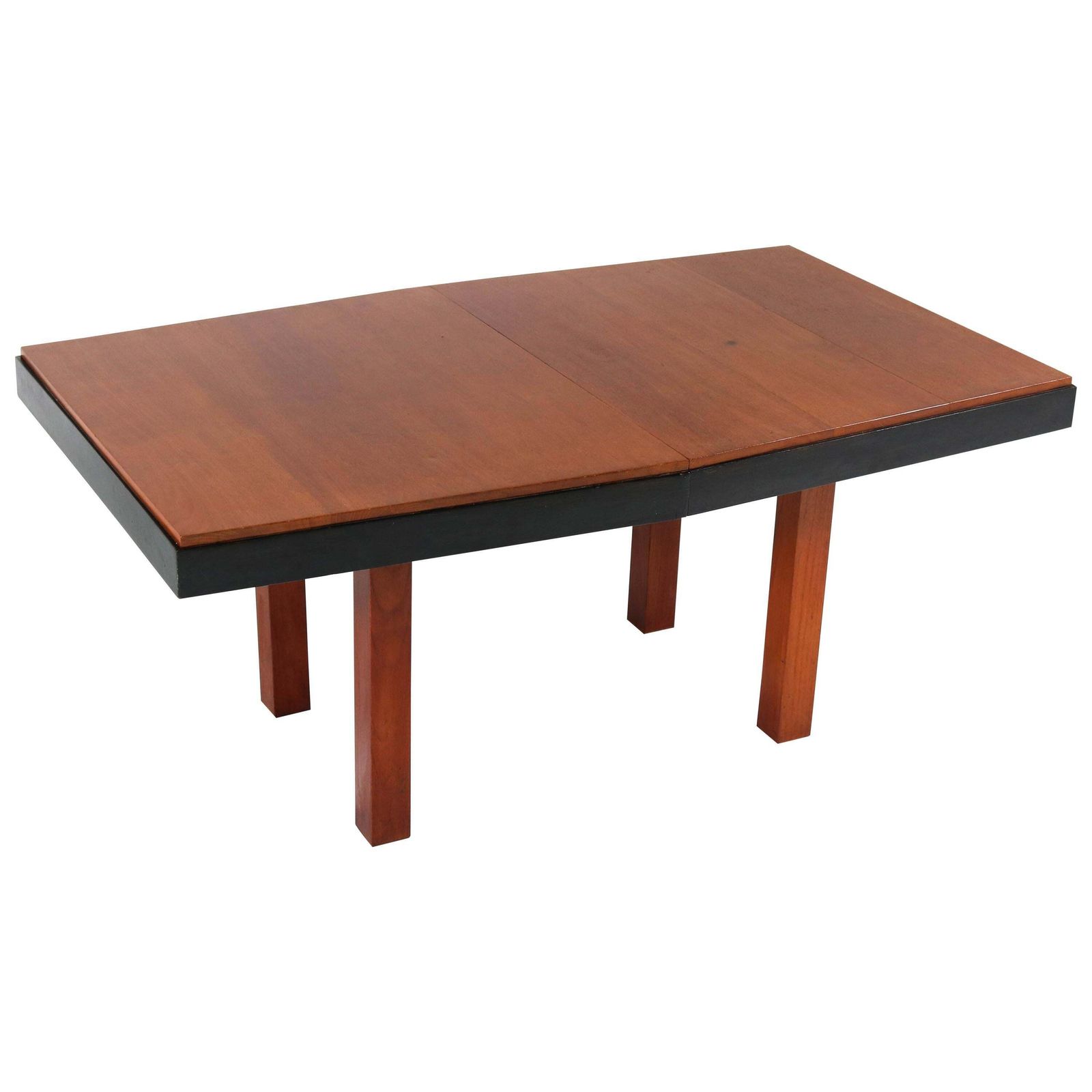 Teak Art Deco Haagse School Extendable Table By Toko V/D Pol Semarang, 1920s