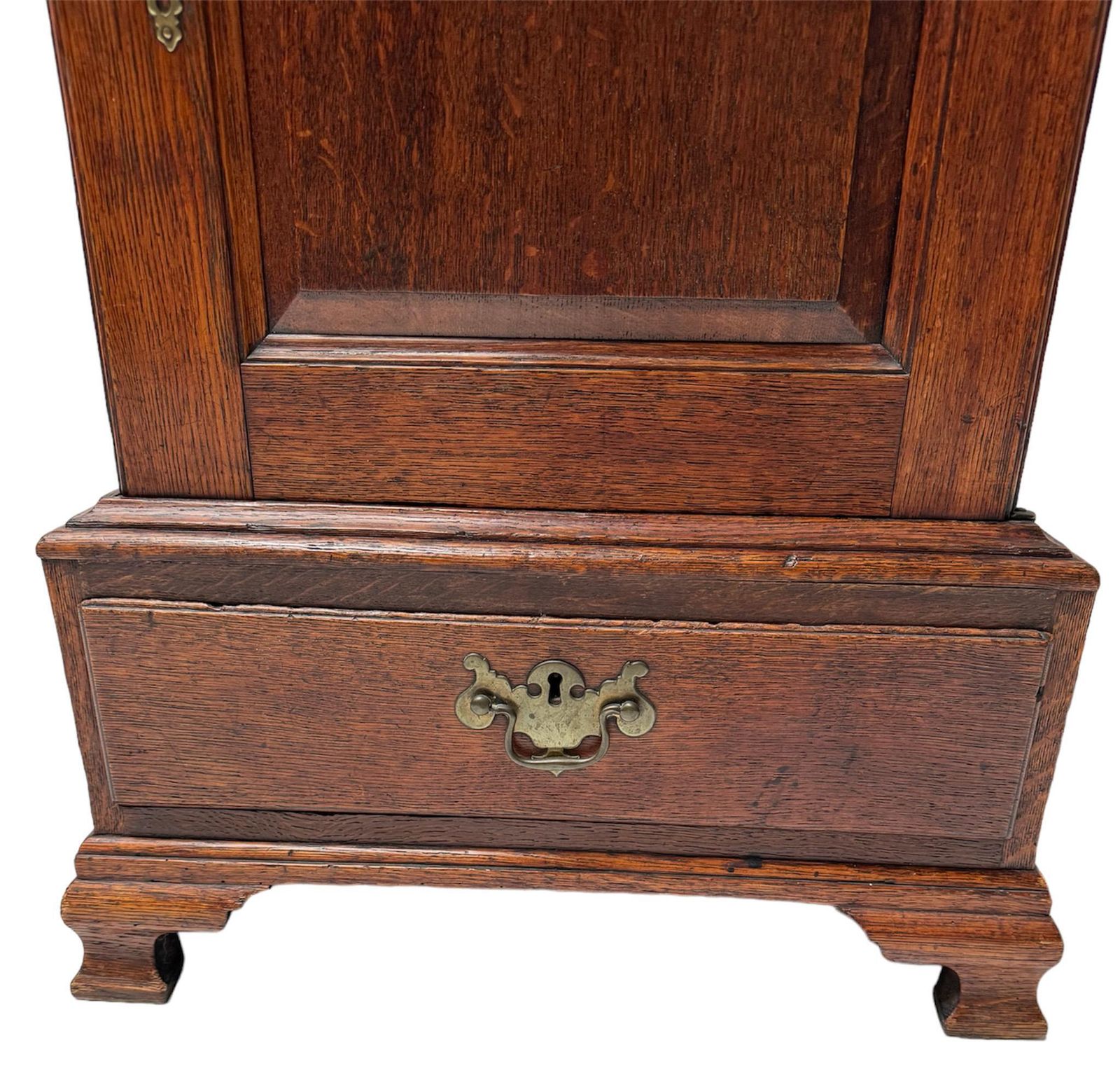 photo furniture Antique Oak English Miniature Art Cabinet With Fourteen Inner Drawers, 1840s