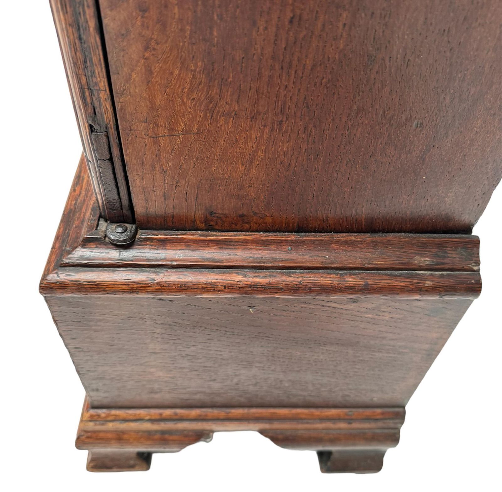 photo for sale Antique Oak English Miniature Art Cabinet With Fourteen Inner Drawers, 1840s