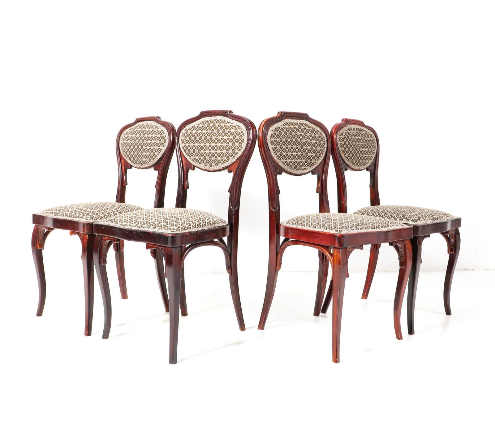 Four Vienna Secession Side Chairs By Jacob And Josef Kohn, 1900s photo furniture