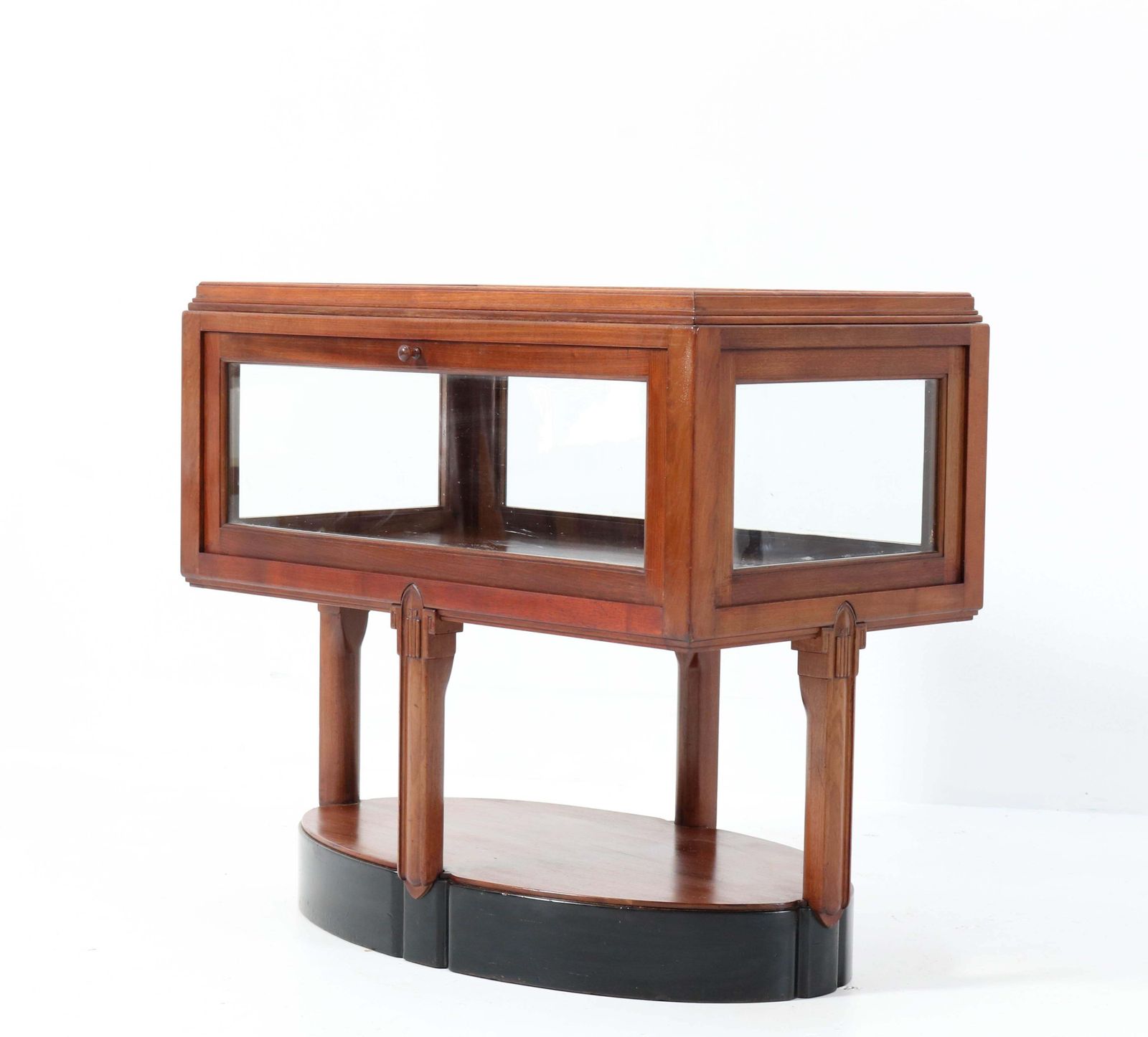 photo for sale Walnut Art Deco Amsterdamse School Tea Cabinet By Hildo Krop For 'T Woonhuys