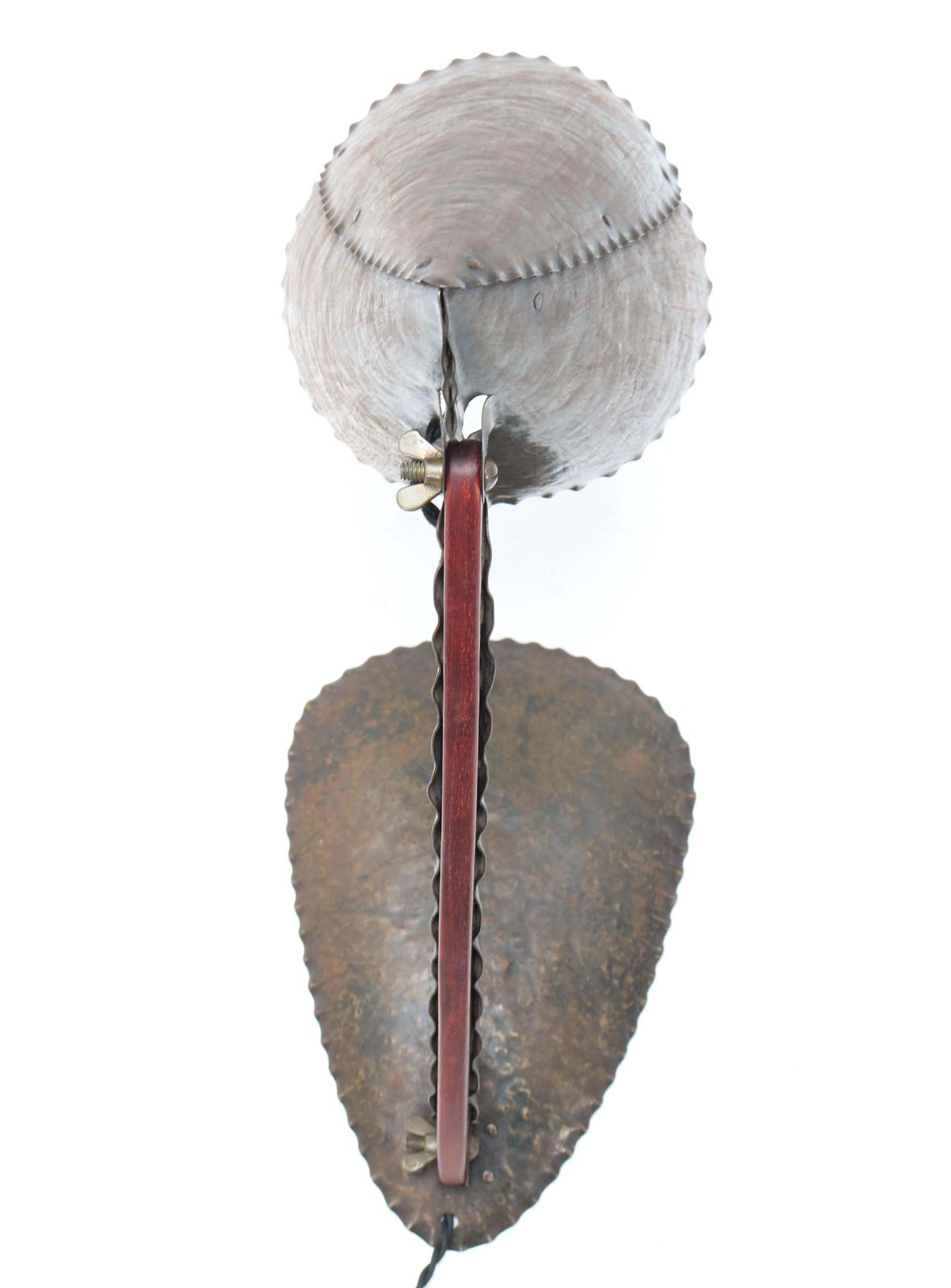 photo for sale Hammered Metal Art Deco Amsterdam School Table Lamp By Johan Verhey, 1930s
