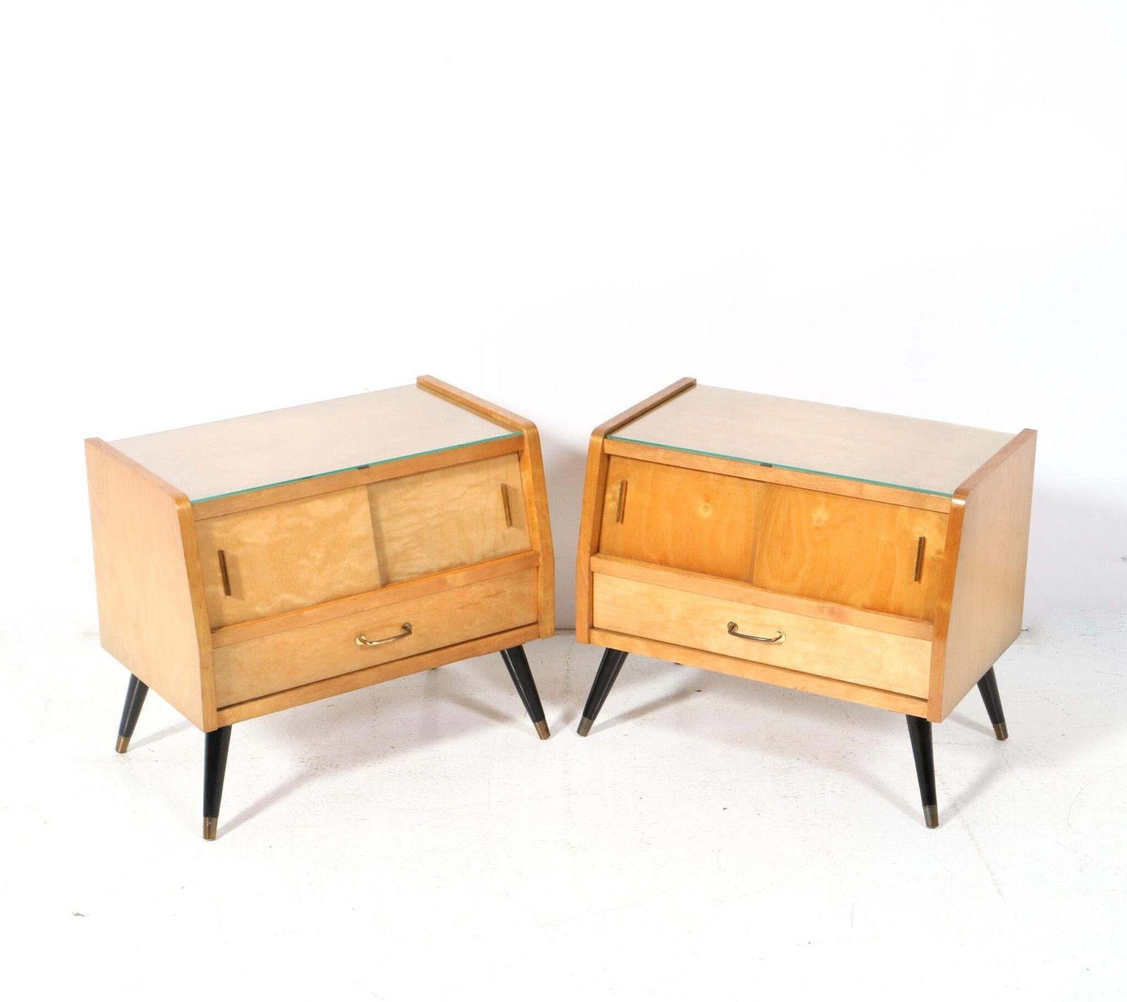Mid Century Modern Italian Nightstands Or Bedside Tables, 1960s photo buy