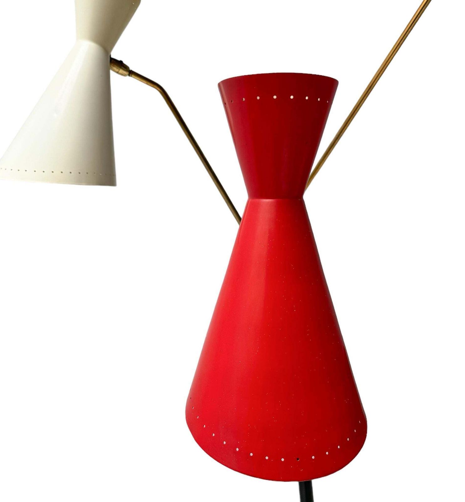 photo vintage Mid Century Modern Triënnale Floor Lamp By J.J.M. Hoogervorst For Anvia, 1950s