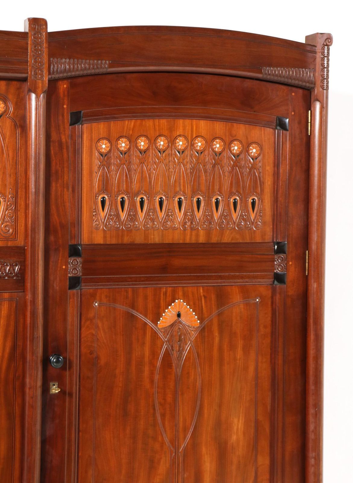 Arts & Crafts Armoire Or Wardrobe By Jac. Van Den Bosch For 'T Binnenhuis, 1910 photo vintage