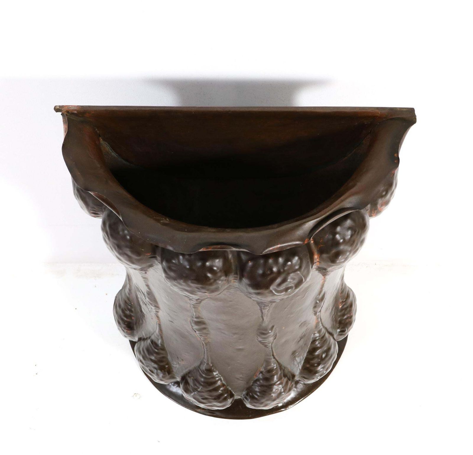 Patinated Brass Arts & Crafts Art Nouveau Umbrella Stand, 1900s photo furniture