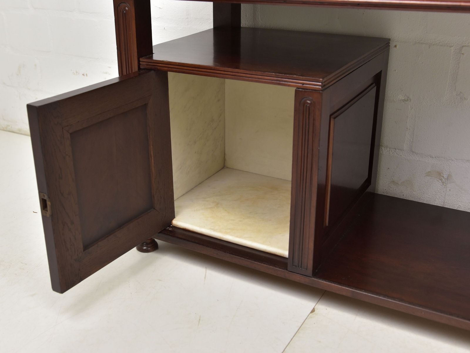 Antique! Side Table / Bedside Table Restored Art Deco Mahogany Chest Of Drawers photo Furniture