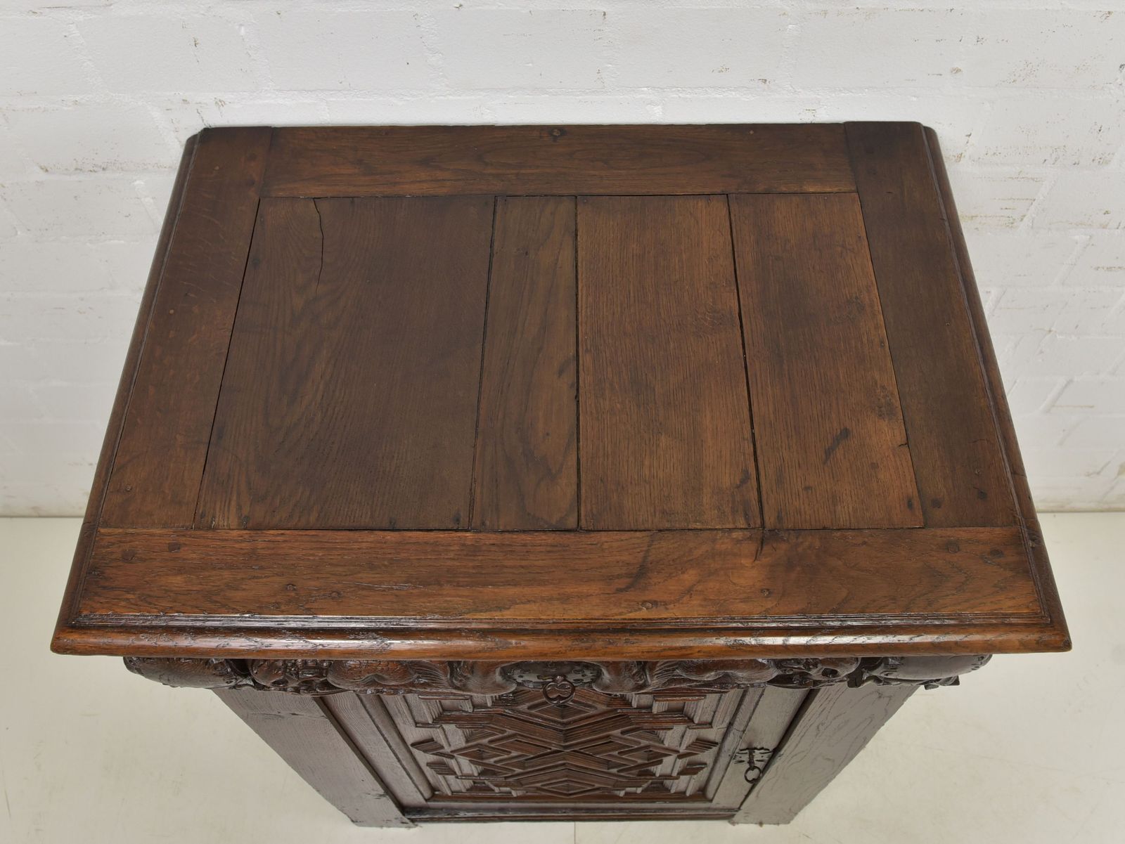 Antique! Narrow Chest Of Drawers Restored Renaissance Circa 1700 Oak Cabinet Small photo vinterior