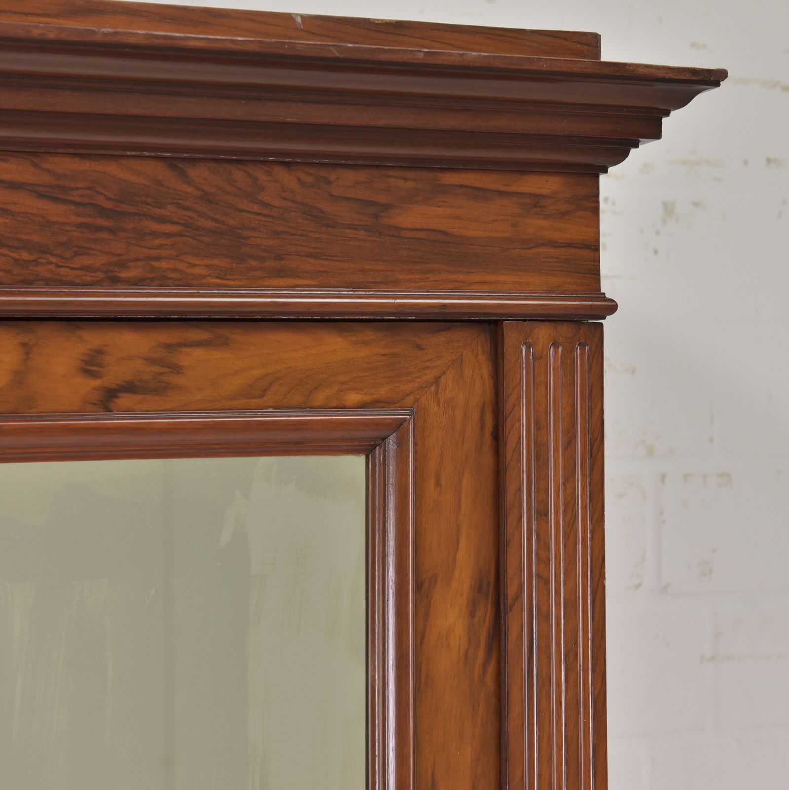 Antique! One Door Wardrobe Restored Wilhelminian Style Walnut Hall Cupboard photo buy