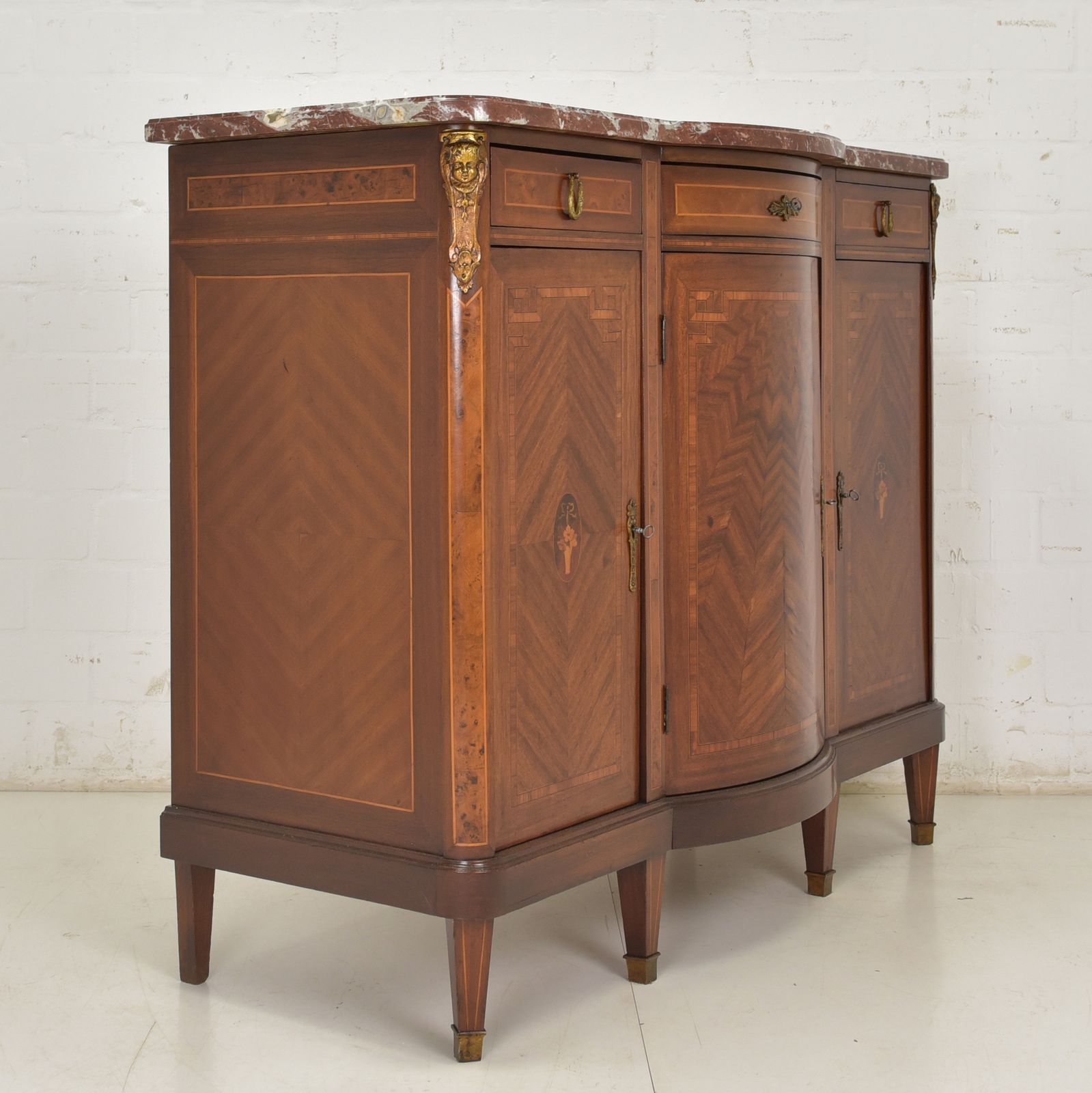 photo for sale Antique! Restored Art Deco 1925 Mahogany Sideboard Dresser Dining Room