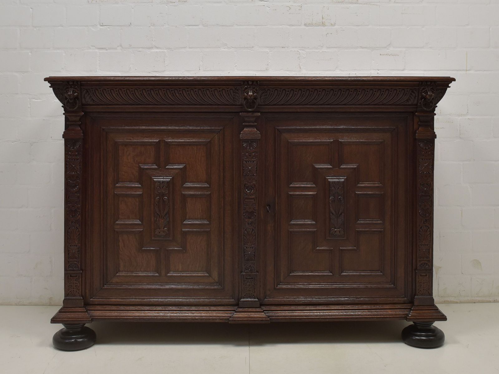 Antique! Restored Neo Renaissance Sideboard Circa 1820, Oak High Chest Of Drawers photo furniture