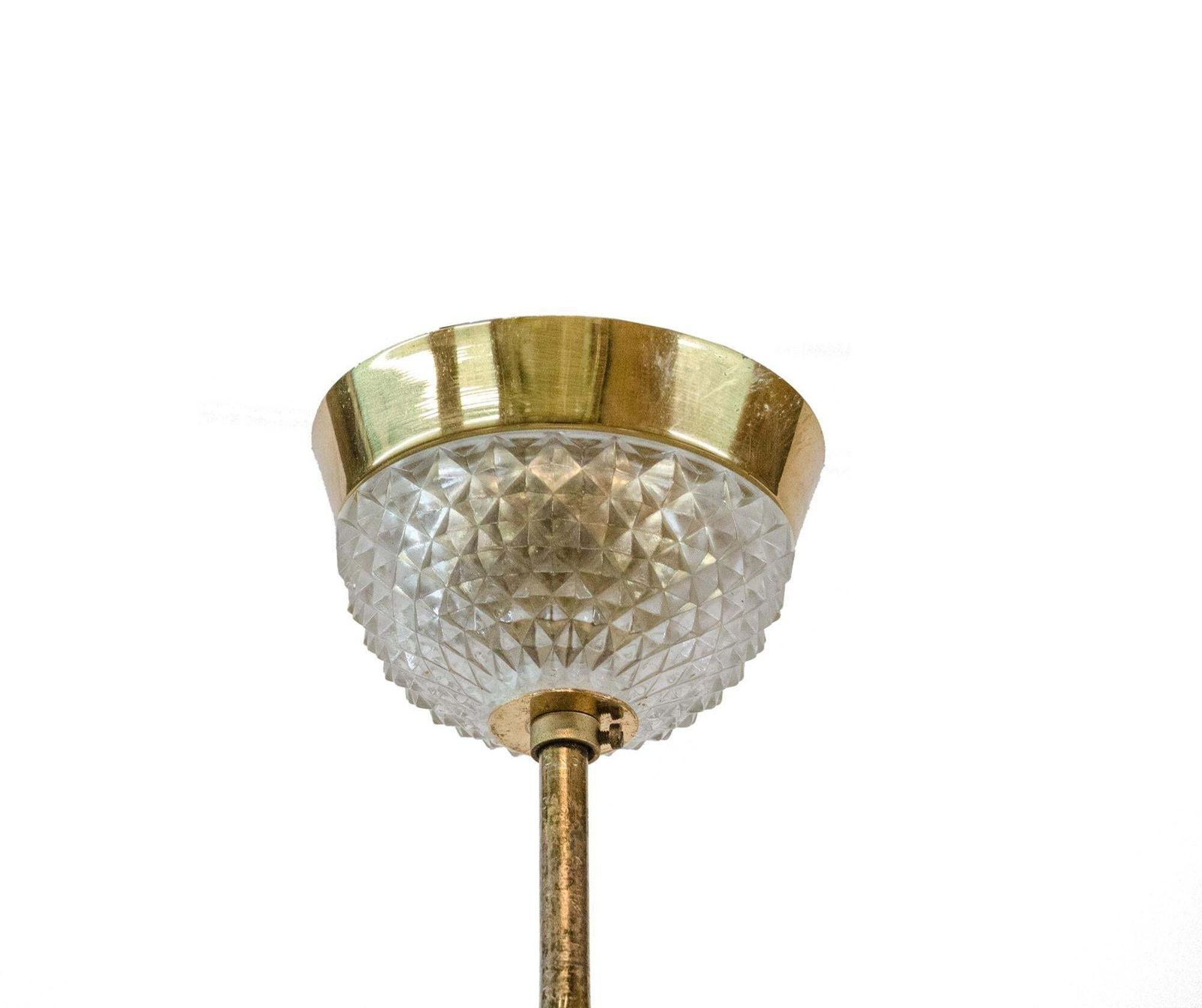 2590.0 1960 Germany Palwa Orbit Chandelier Crystal & Gilt Brass By Gaetano Sciolari photo