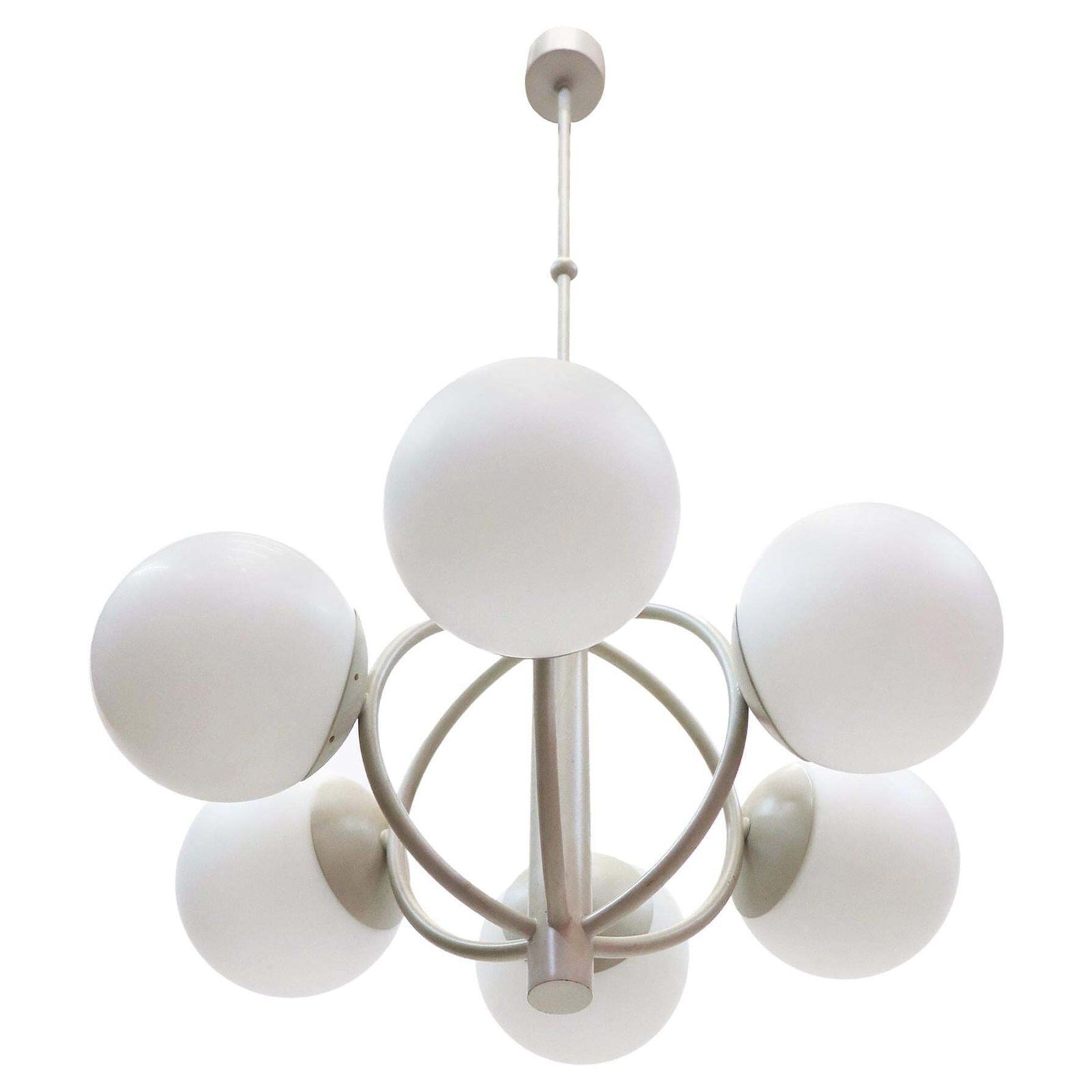 Gorgeous 1970s Mid Century Modernist Chandelier By Kaiser Leuchten