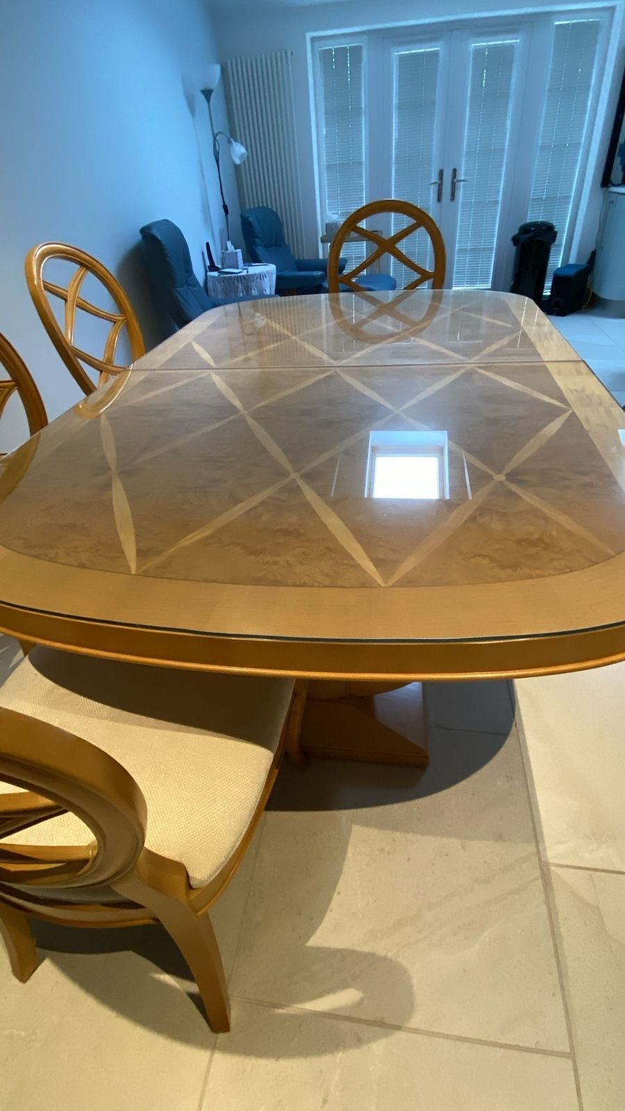 Beautiful Thomasville Art Deco Extendable Dining Table With Marquetry (193cm Extendable To 315cm) photo 1999.0