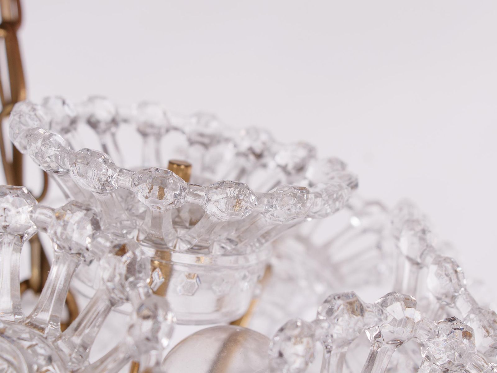 Sputnik Murano Chandelier Glass & Brass By Venini Attr. 1960s photo 2745.0