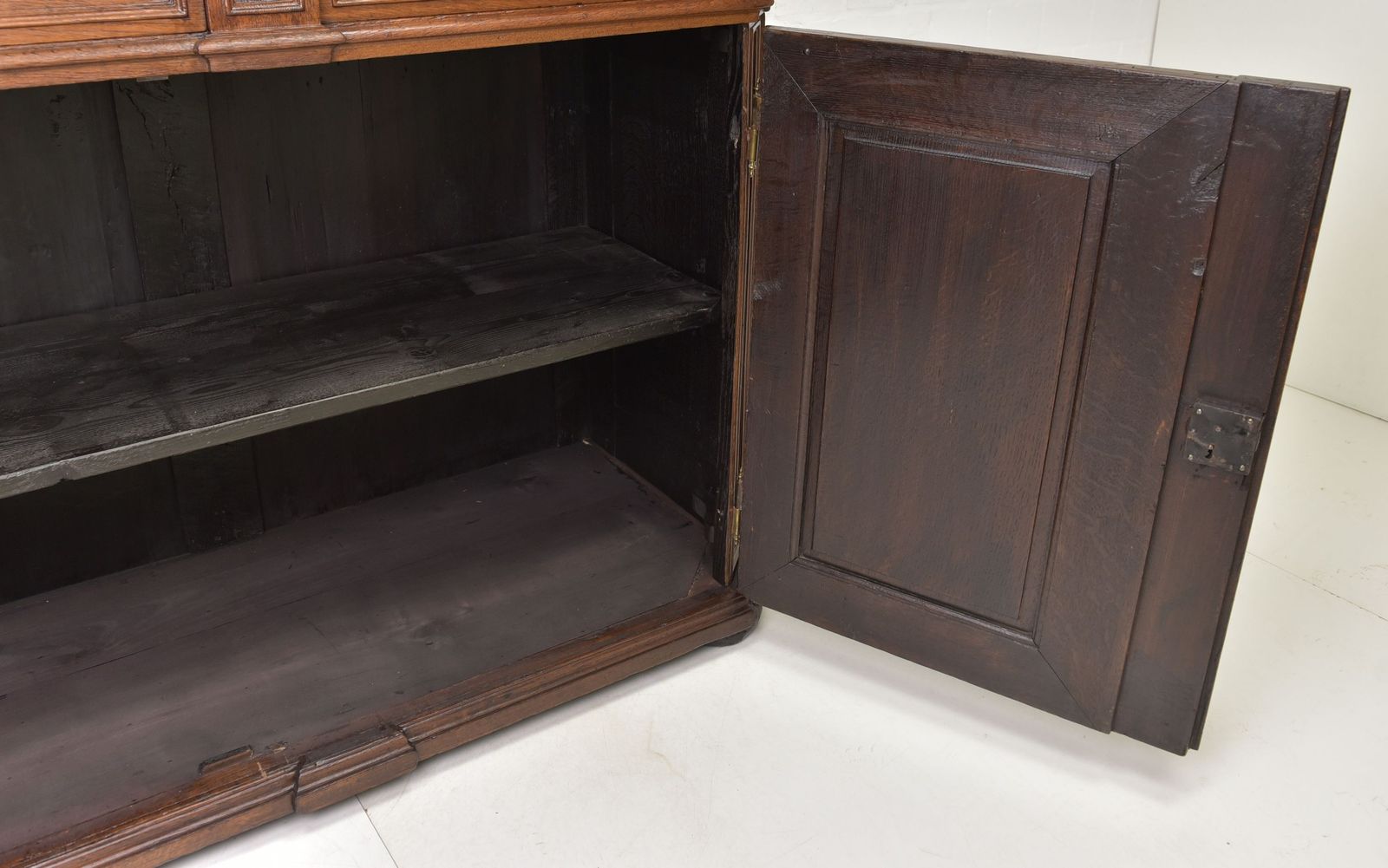 Antique! Sideboard Tall Chest Of Drawers Restored Baroque Biedermeier Oak Cabinet photo 1455.0