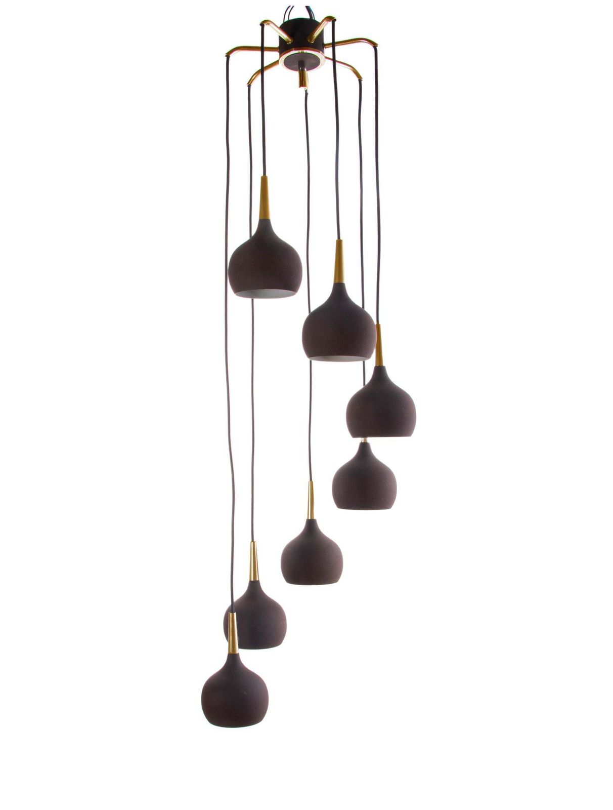 1970 Sweden Markaryd 'Dome' Cascade Chandelier By Hans Agne Jakobsson photo Lighting