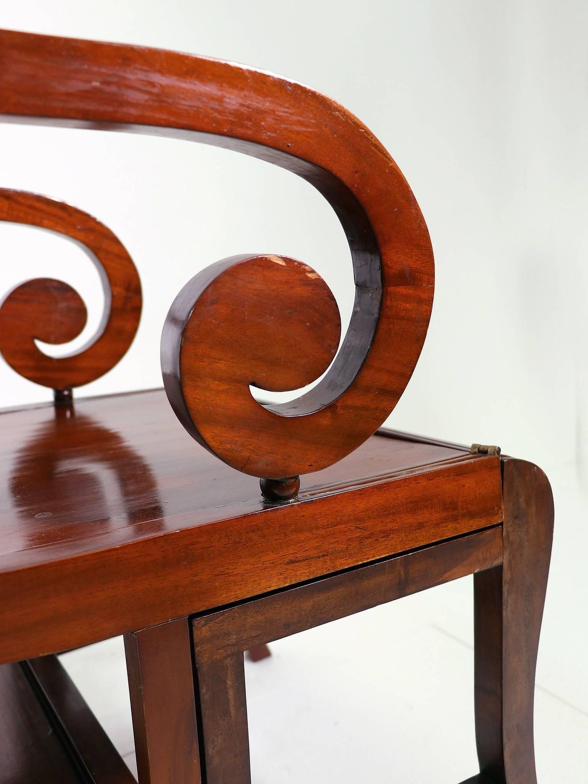 Antique Metamorphic Mahogany Library Armchair Chair, English Regency, Circa 1810 photo buy