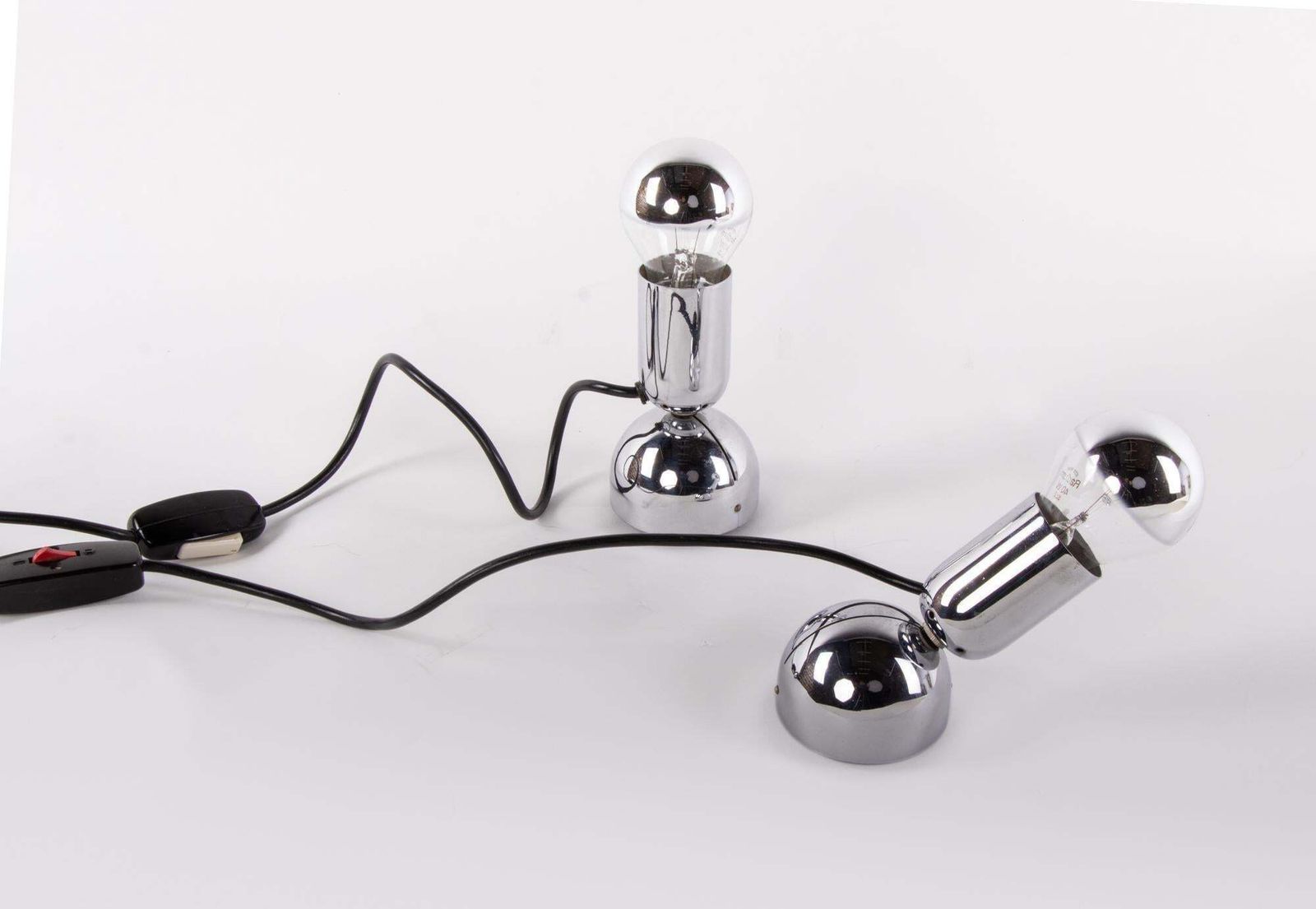 1967 Germany Ingo Maurer 'Pollux' Wall Sconce & Table Lamp, Set Of 2 photo Lighting