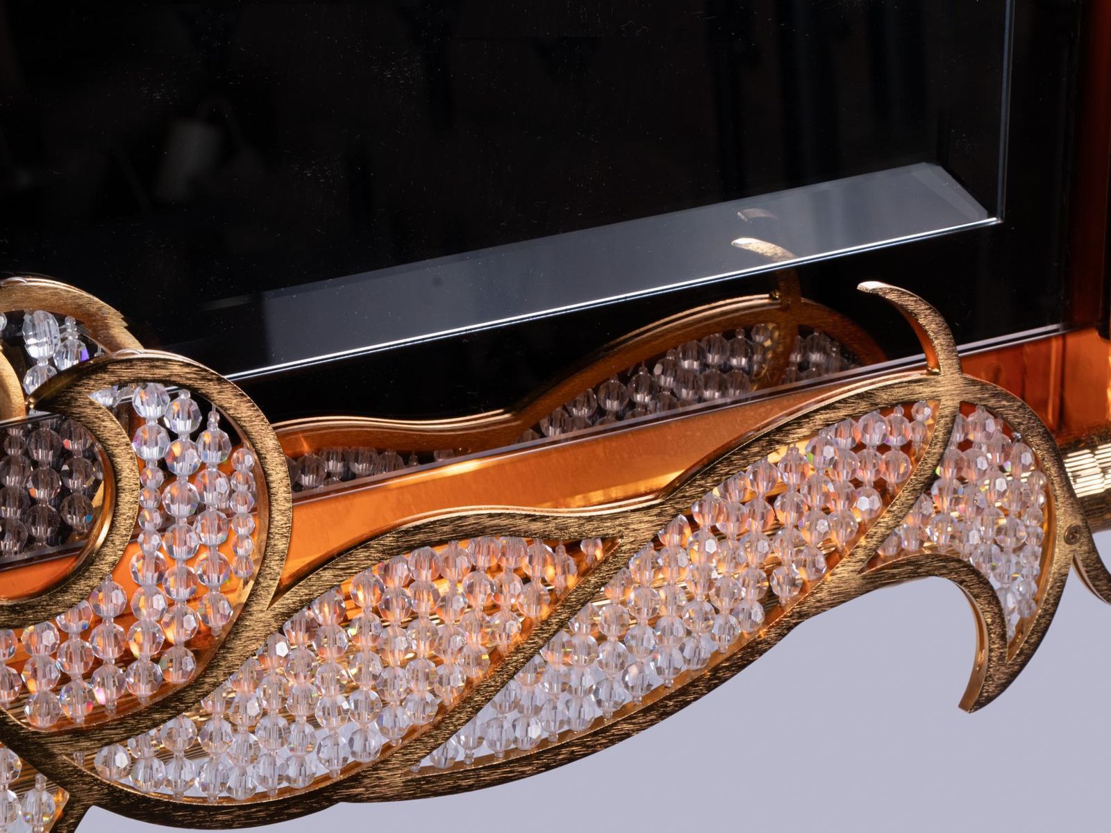 Majestic 38" Gilded Backlit Mirror Swarovski Crystals By Kurt Faustig, Munich photo 8929.0