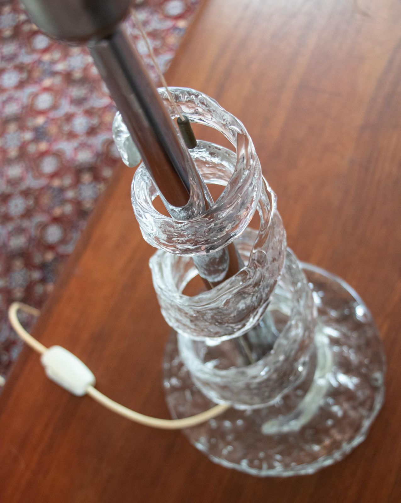 Murano Glass Spiral Table Lamp By Angelo Brotto For Esperia, Italy 1970s photo 2087.0