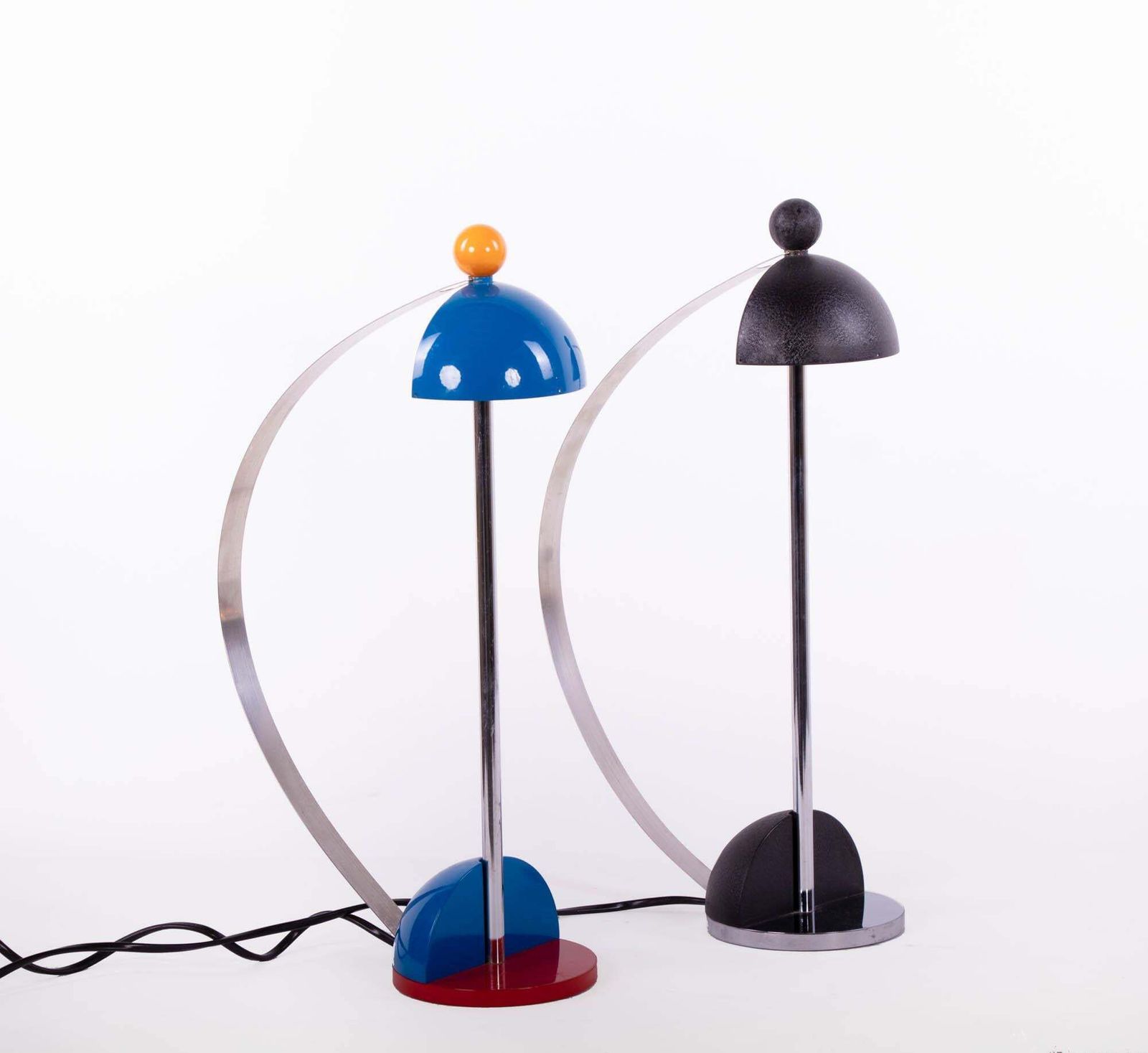 Postmodern Desk Lamps In The Manner Of Memphis Milano, Set Of 2 photo vintage
