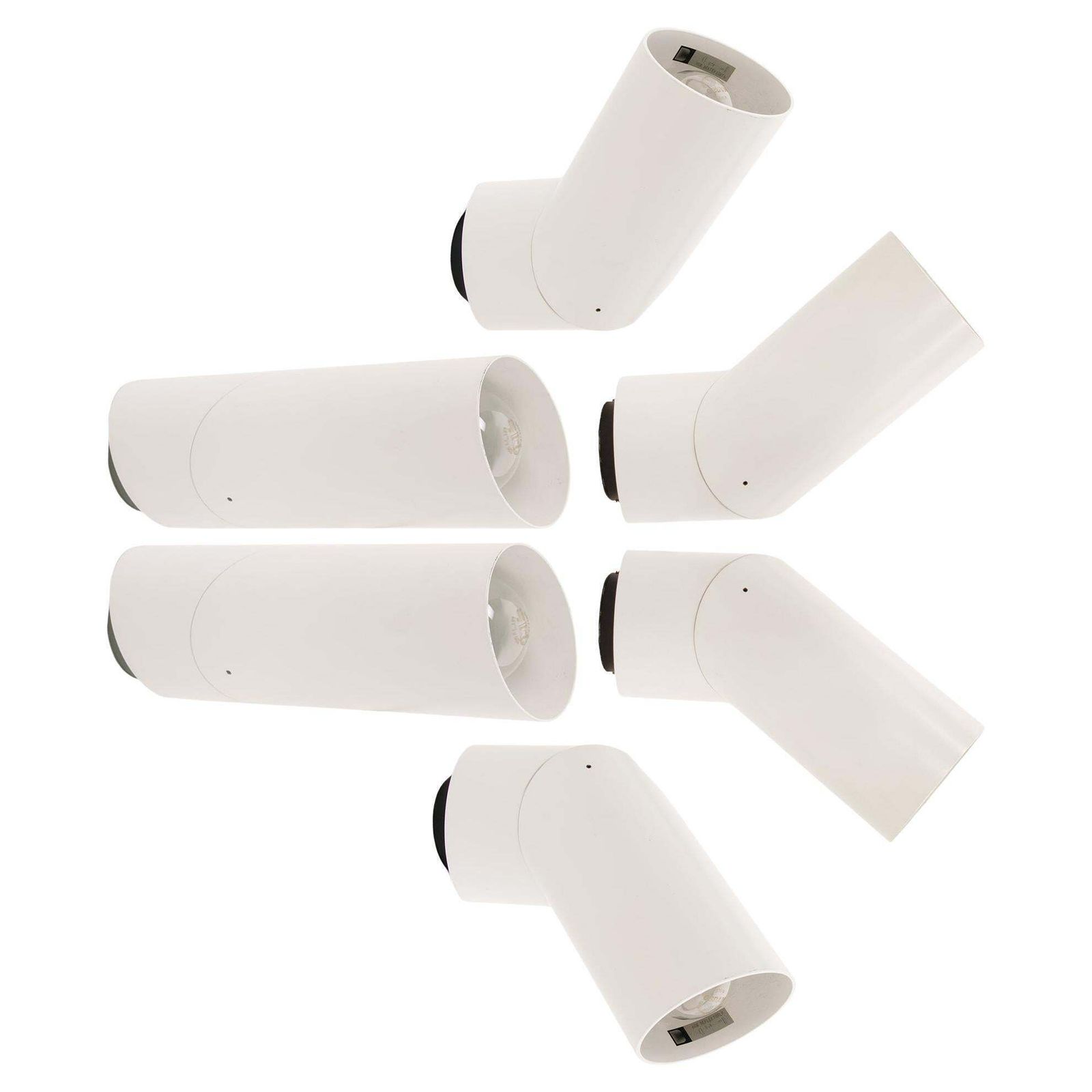 1 (Of 3) Pair Of Postmodern White Spotlights By Brendel & Loewig, Berlin, 1980s