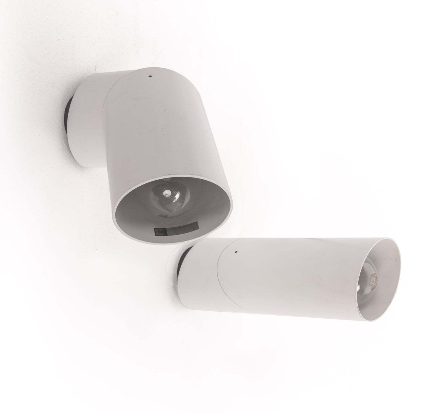 1 (Of 3) Pair Of Postmodern White Spotlights By Brendel & Loewig, Berlin, 1980s photo furniture