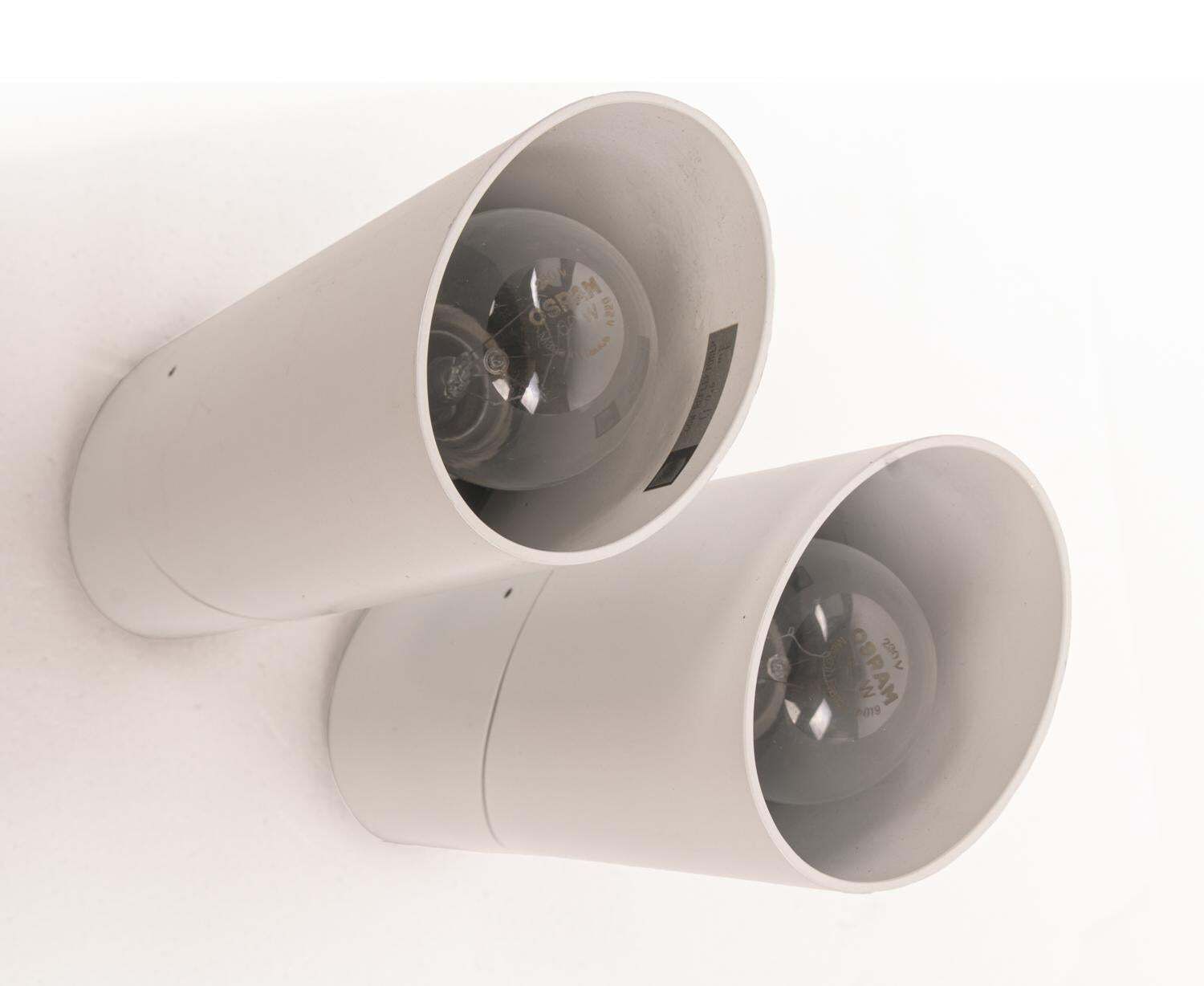 photo furniture 1 (Of 3) Pair Of Postmodern White Spotlights By Brendel & Loewig, Berlin, 1980s