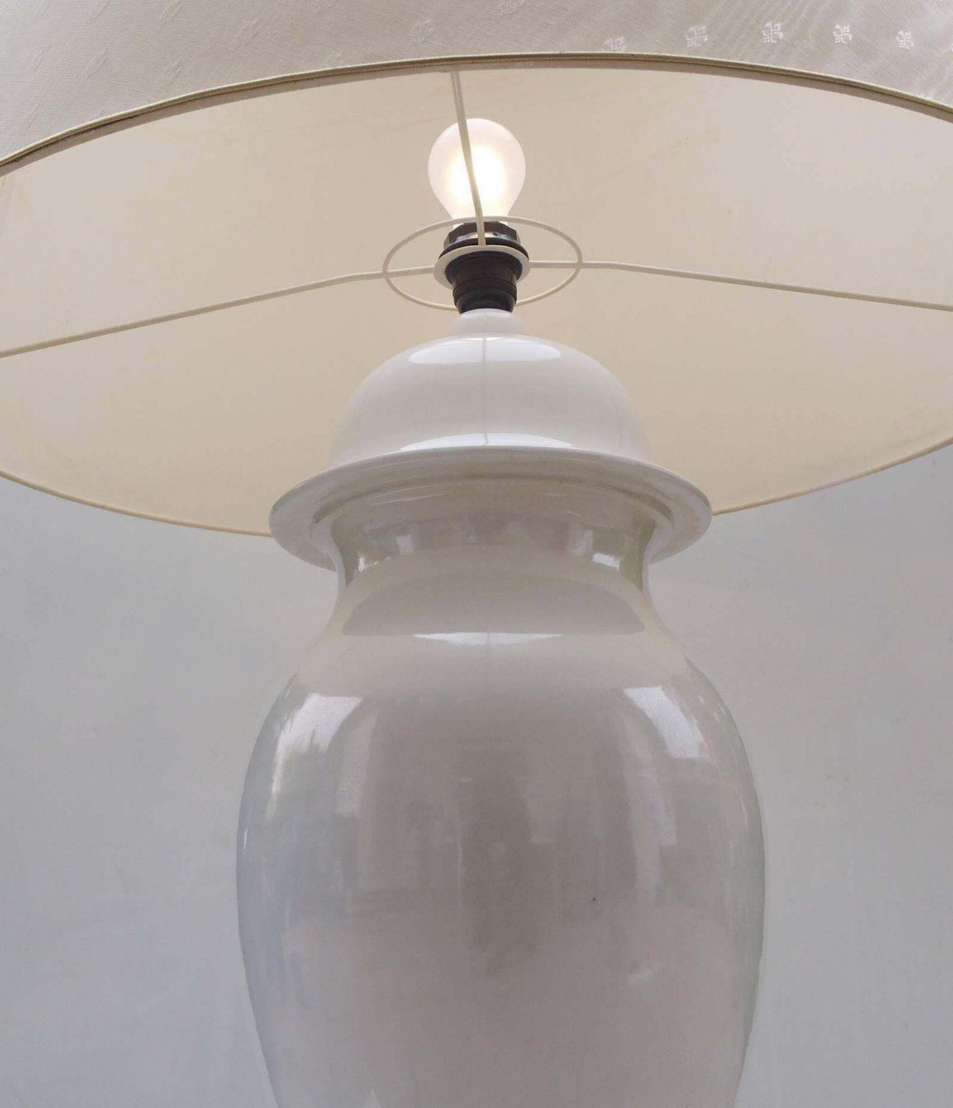 Huge Ceramic Floor & Table Lamp By Tommaso Barbi, Italy, 1960s photo Lighting