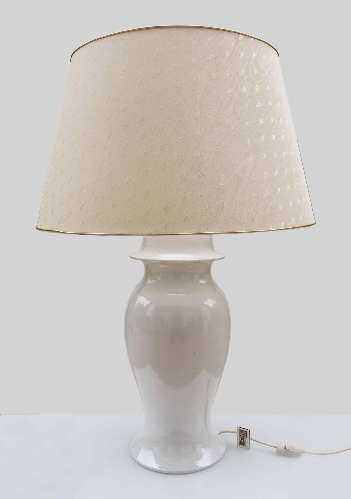 Huge Ceramic Floor & Table Lamp By Tommaso Barbi, Italy, 1960s photo vintage