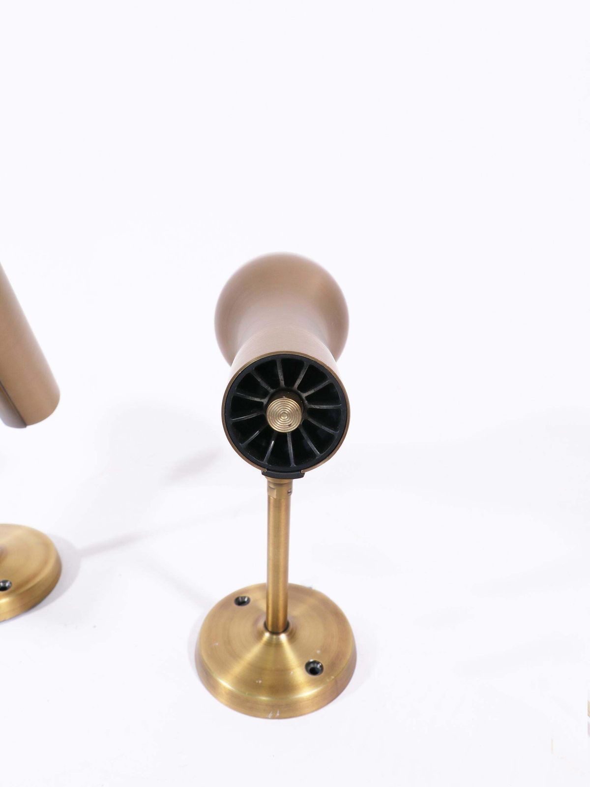 Pair Of Brass Wall Spots By Lad Team For Swiss Lamps International, Zürich 1960s photo for sale
