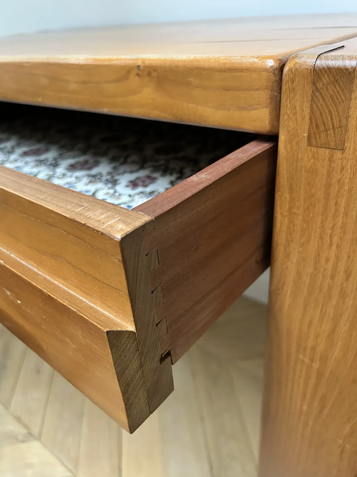 Pierre Chapo B02 Elm Desk Maison Regain French Circa 1960s photo vinterior