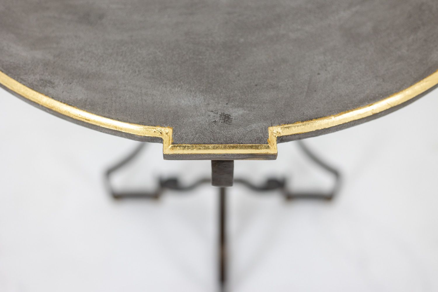 Pair Of Half Moon Shaped Consoles. Artisan Work. photo vinterior