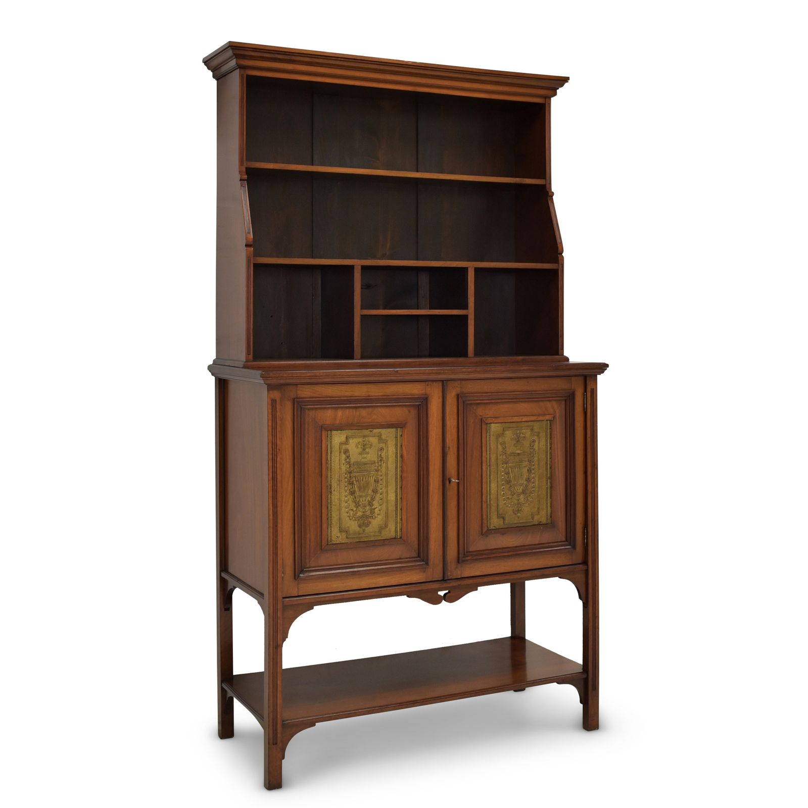 Shelf Cabinet Restored Art Nouveau Walnut Shelf Chest