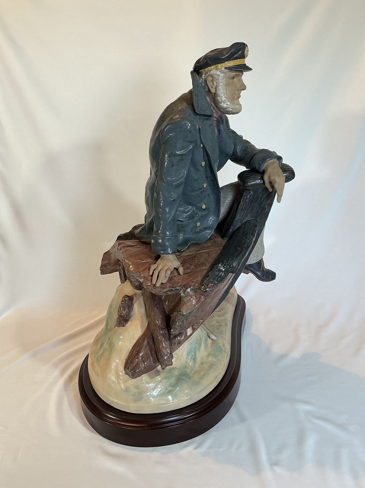 Lladro Days Of Yore Seafarer 22" Ltd Ed Signed Sculpture Gres Retired 2248 Vgc photo vintage