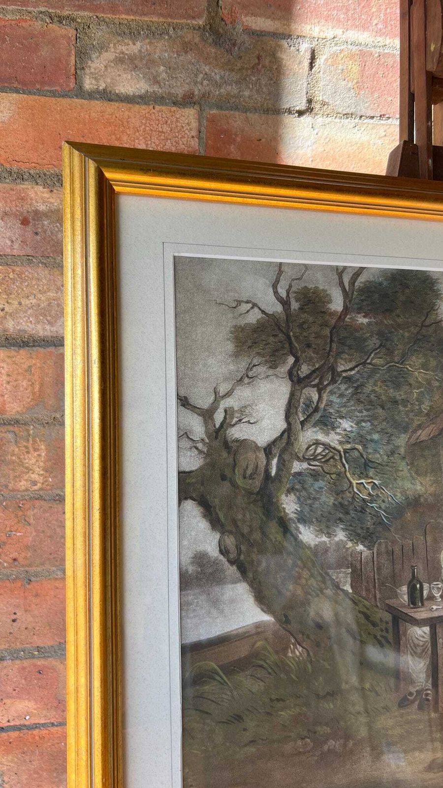 19th Century Lithograph Of The Sailors’ Conversation By George Morland – Framed And Glazed photo Home Decor