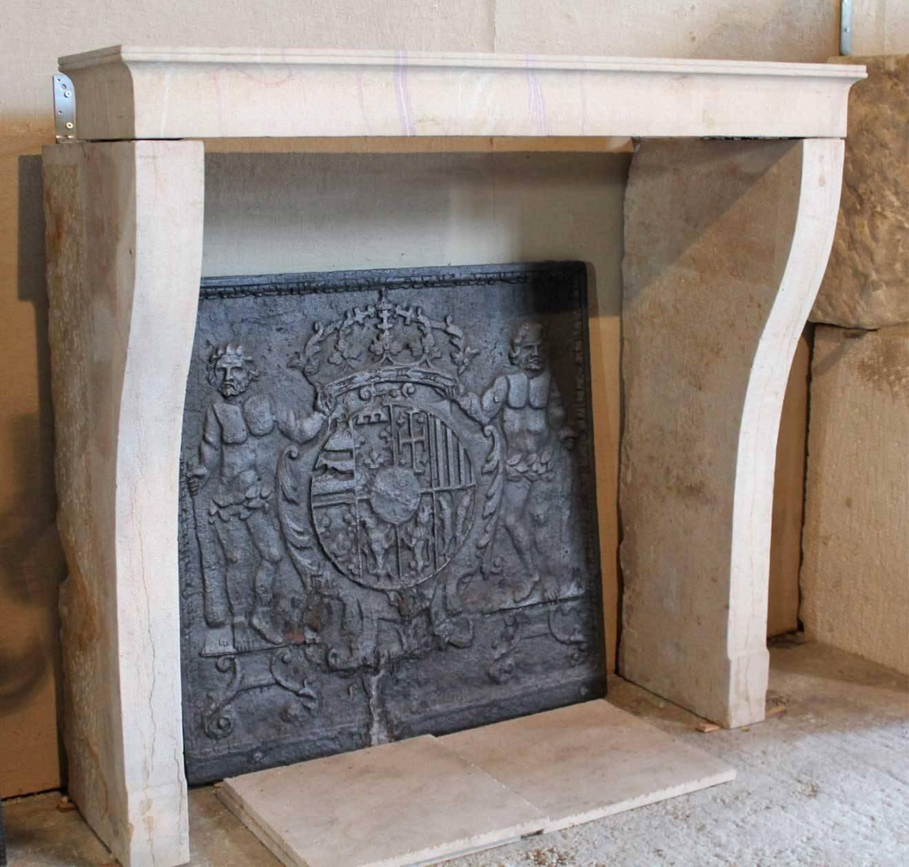 Antique Marble Stone Fireplace Mantel, 19th Century photo furniture