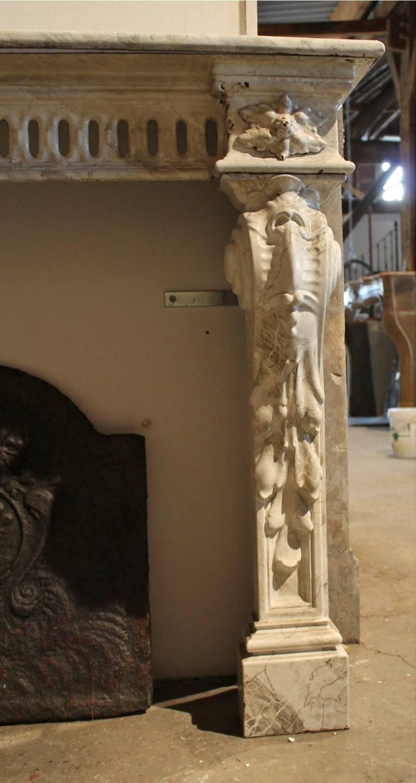 Antique Iron Fireplace Mantel, 19th Century photo 3187.0