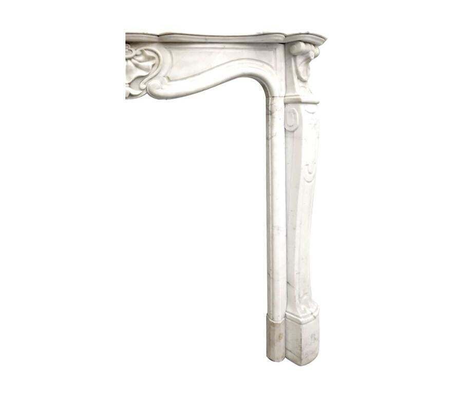 19th Century Antique Louis XV Marble Fireplace Mantel photo 7709.0