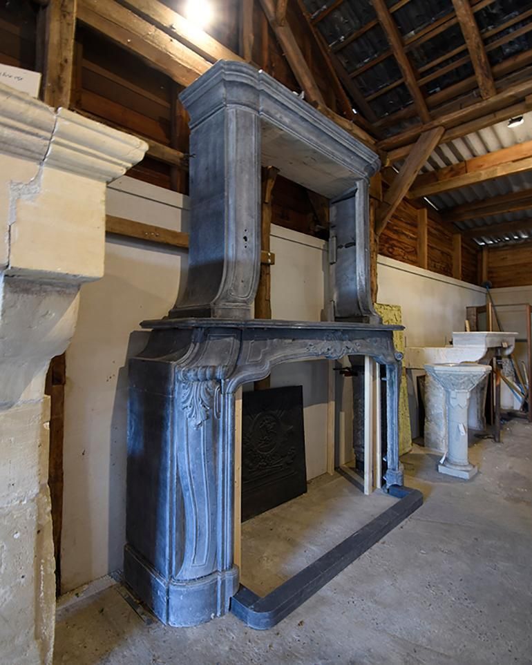 Antique Castle Fireplace Mantel Type Louis XV photo furniture