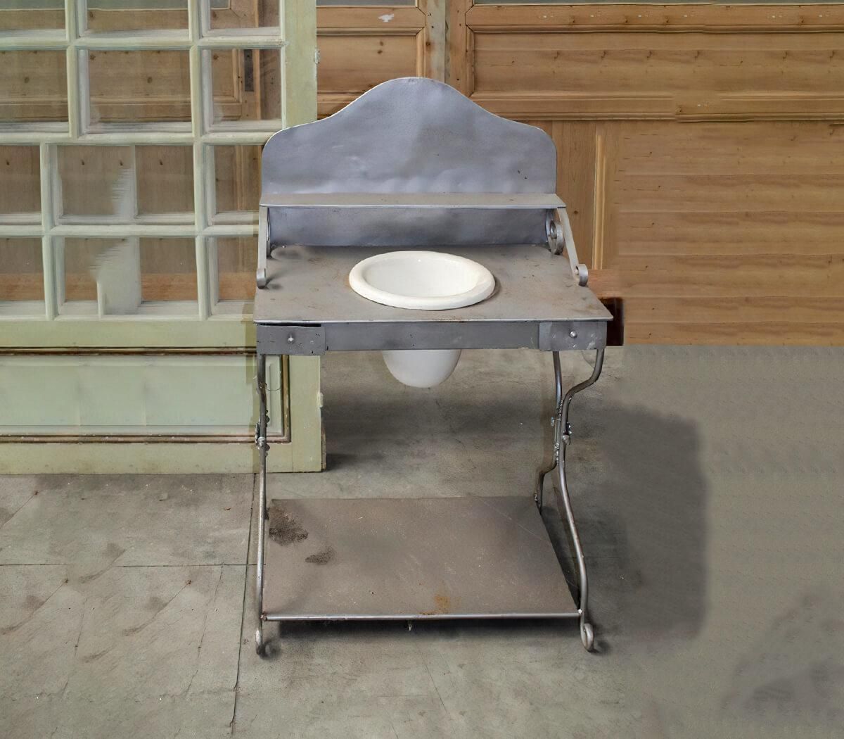 Vintage Iron Childrens Washstand photo for sale