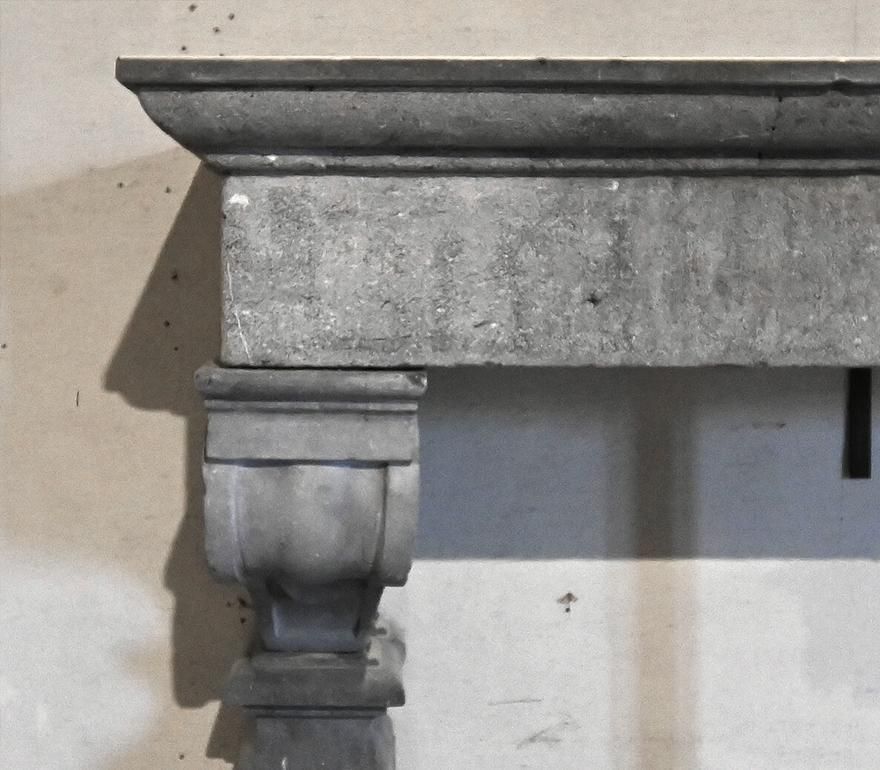Antique Belgian Bluestone Castle Fireplace 19th Century photo 6847.0