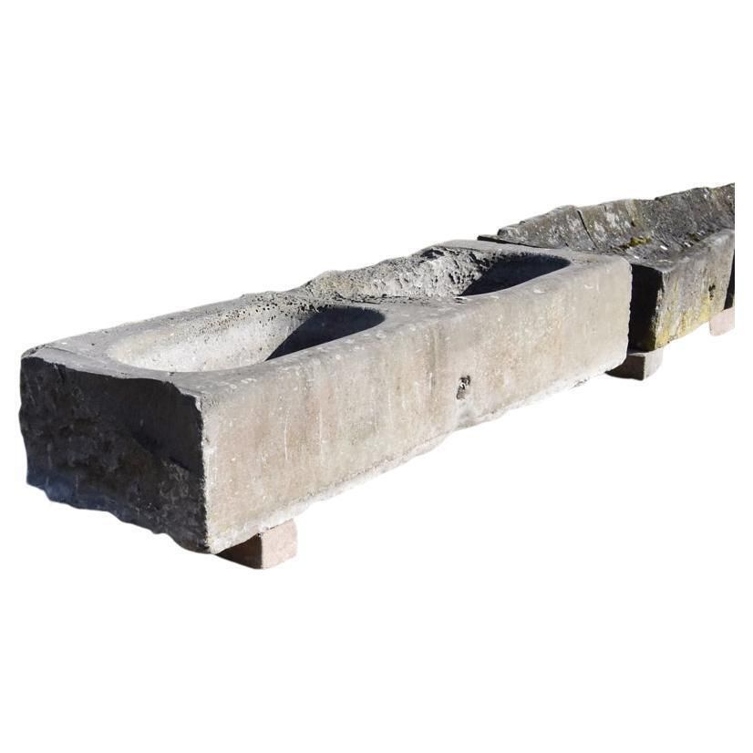 19th Century Antique Belgian Bluestone Trough