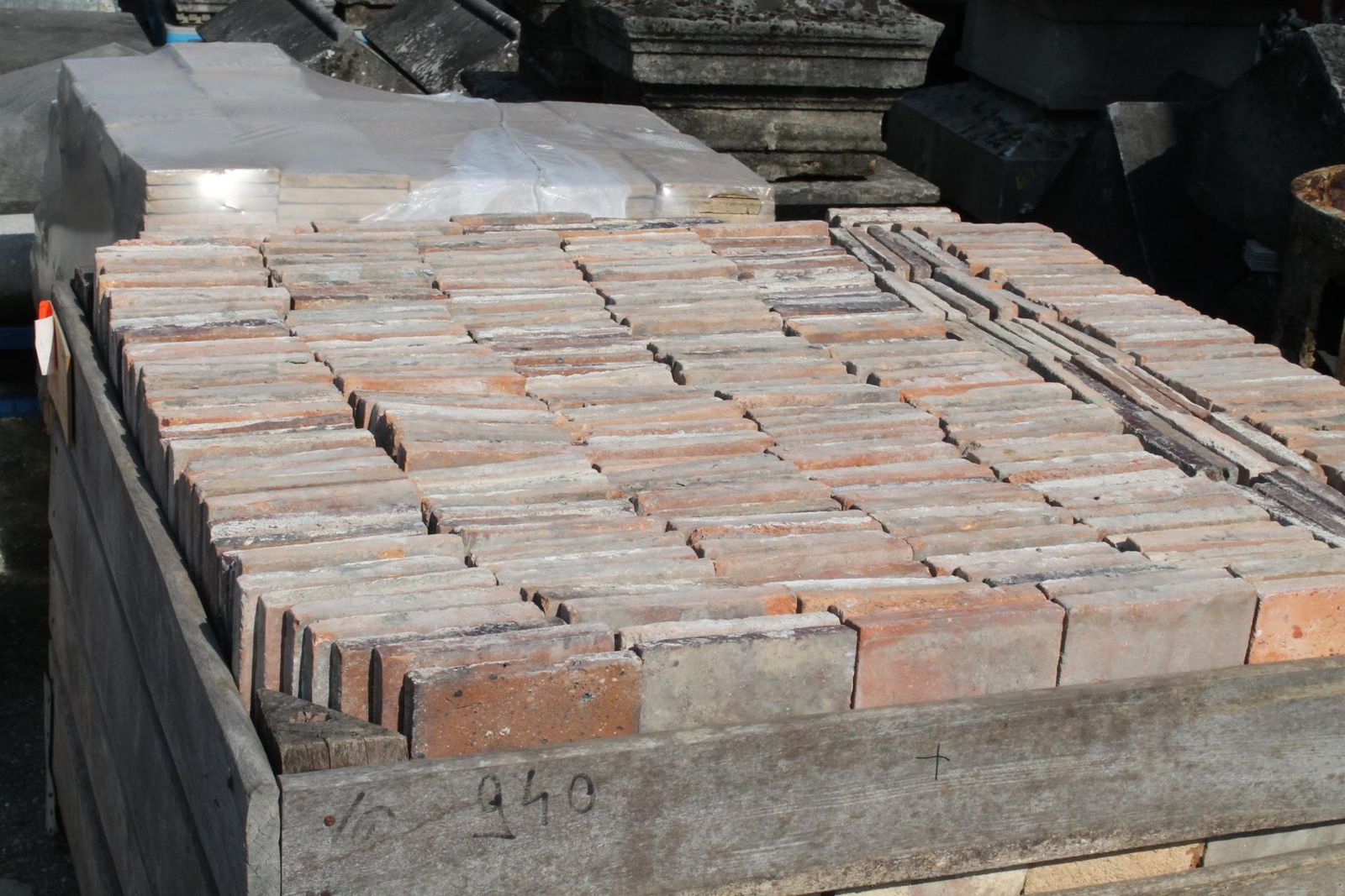 Antique French Salmon Nuanced Terracotta Floor Tiles   We Sell Them Per 20 M2. photo buy