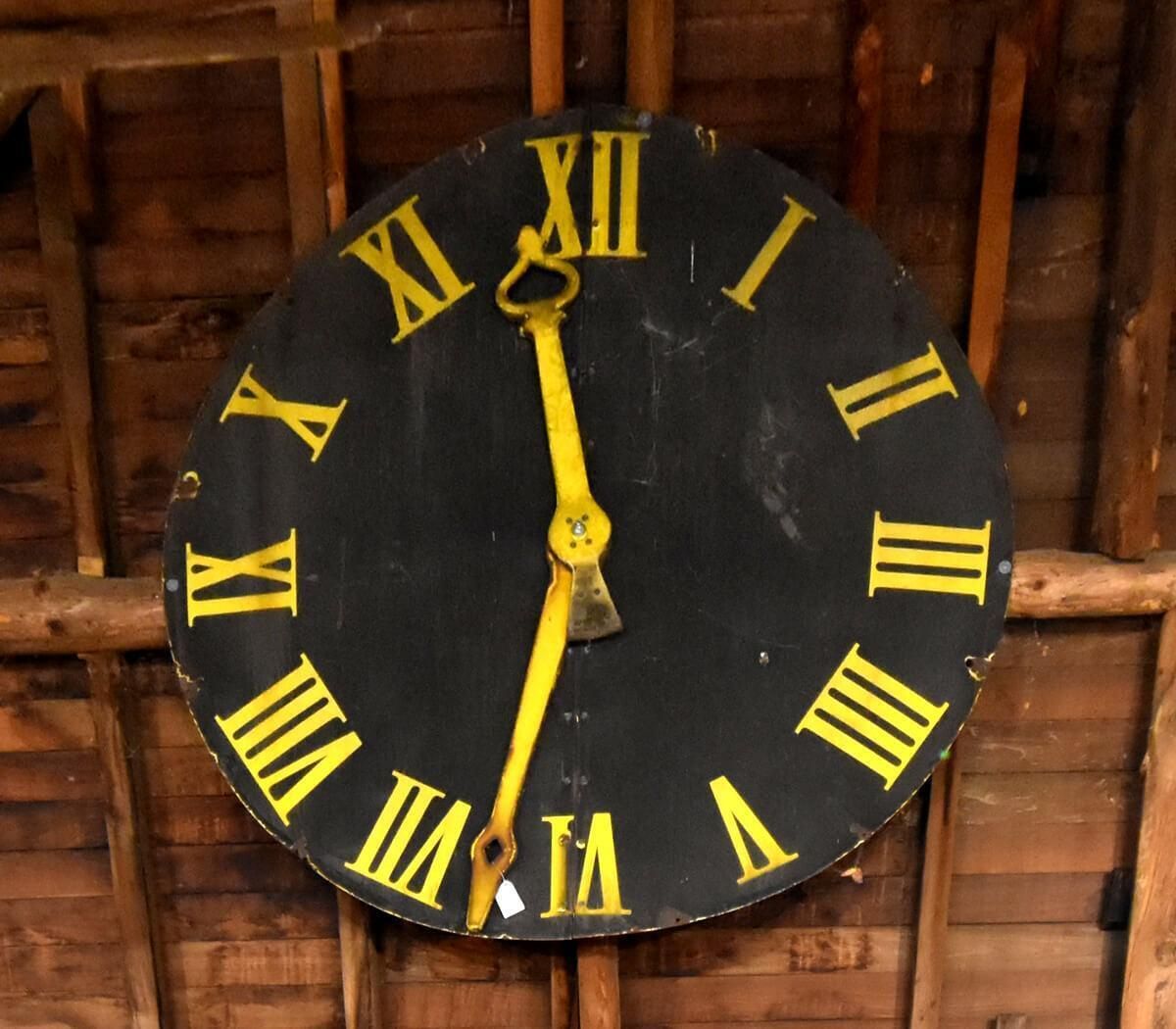19th Century Antique Church Clock photo Home Decor