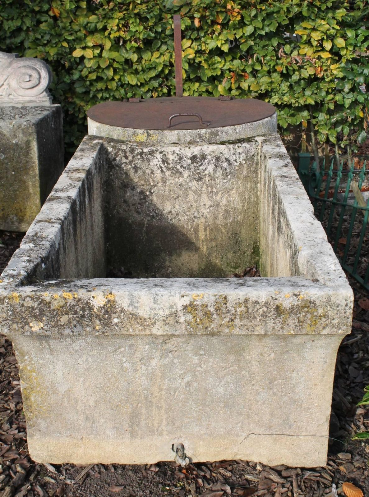 Antique Trough And Well From The Early 18th Century photo Garden Decor