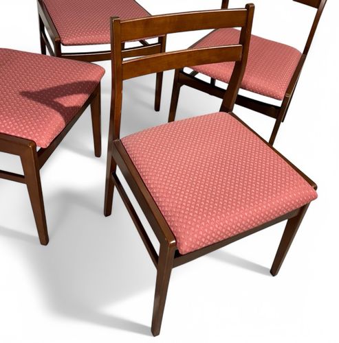Meredew Walnut Table And Chairs Mid Century Retro Space Saver C1960s photo vintage