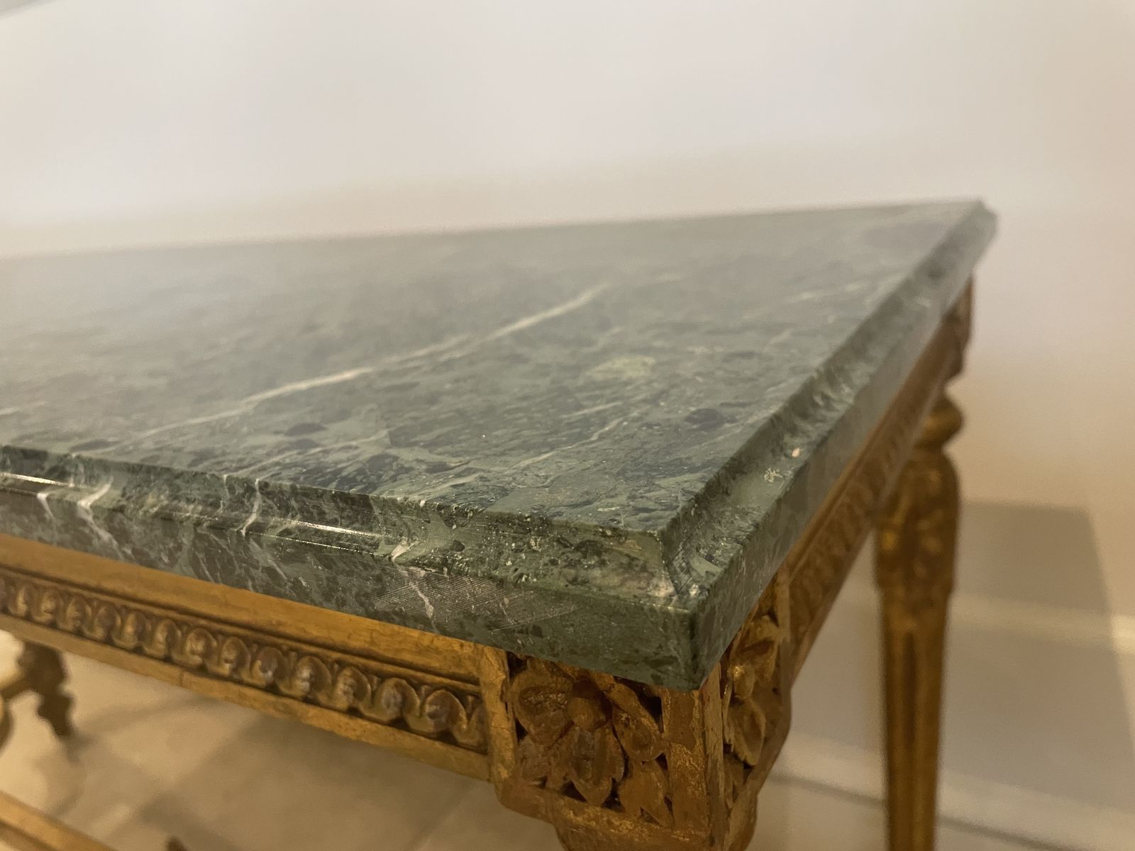 French Louis XVI Style Carved Giltwood Occasional Table photo buy